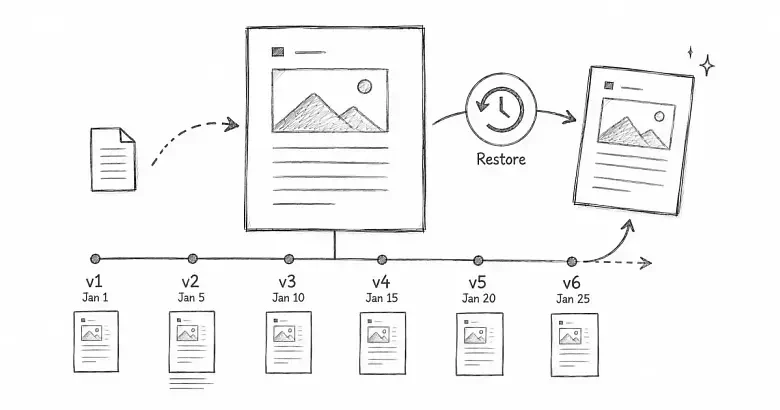 Article version history